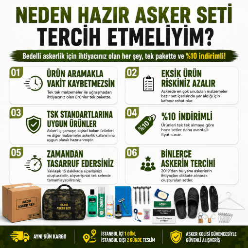24'lü Her Şey Dahil Bedelli Asker Paketi - Her Güne 1 Adet - Görsel 3