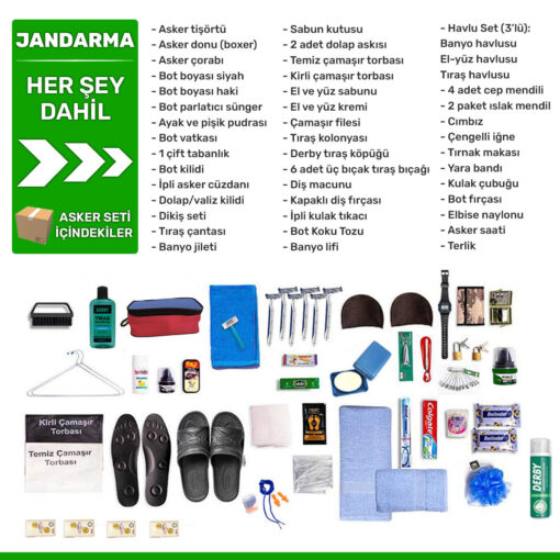 jandarma her sey dahil asker seti icerisindekiler