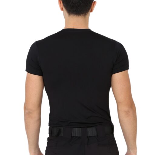 erkek siyah microfiber t shirt kisa kol micro spor outdoor t shirt 5170