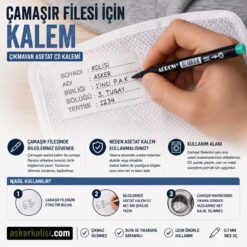 Alternative view of Çamaşır Filesi İçin Kalem - Çıkmayan Asetat CD Kalemi
