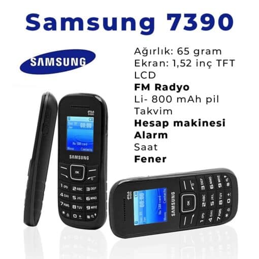 SAMSUNG 7390 tuslu telefon kamerasiz asker telefonu