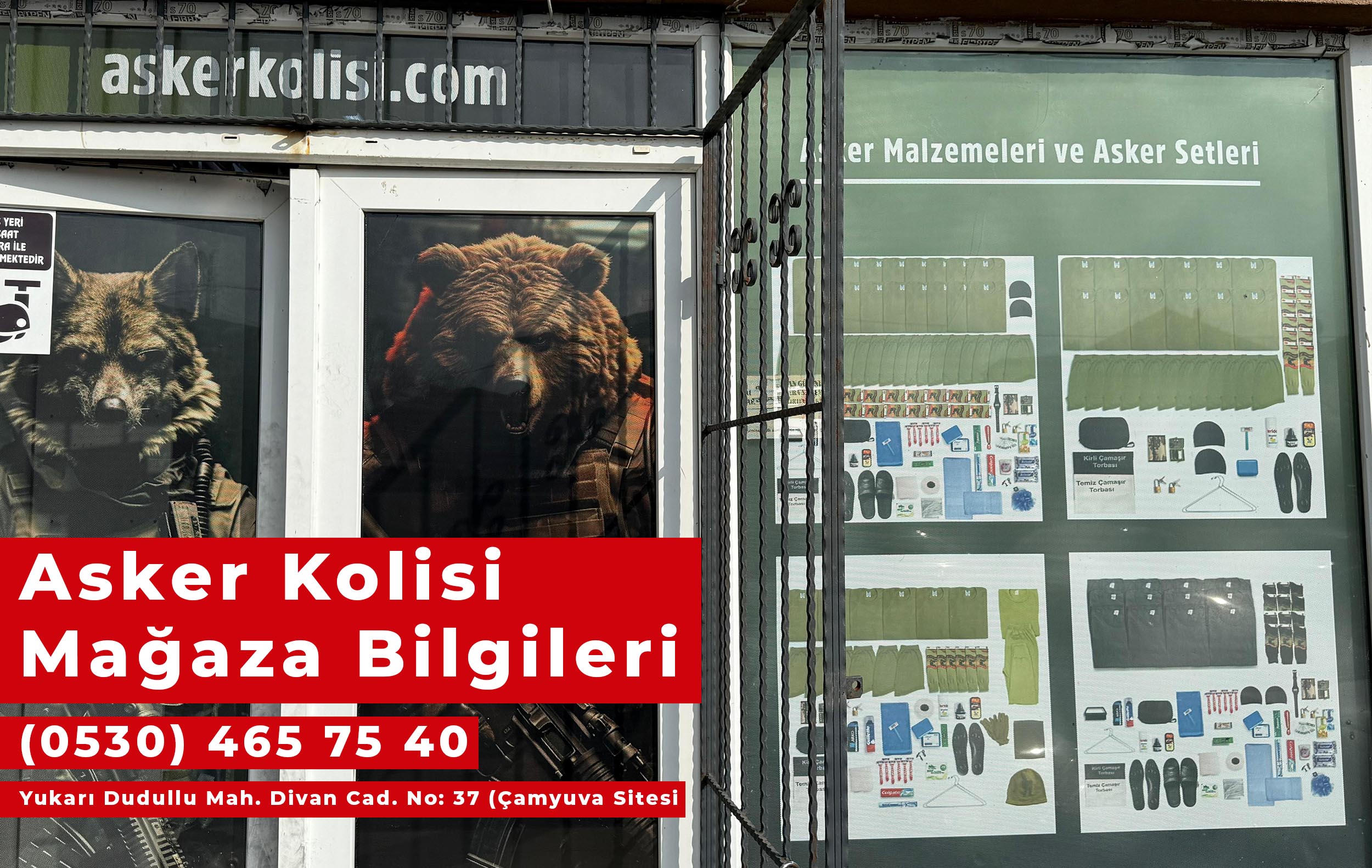 asker kolisi magaza bilgileri