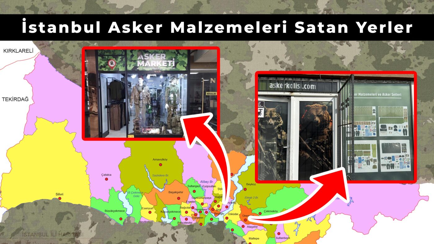 istanbul asker malzemeleri satan yerler