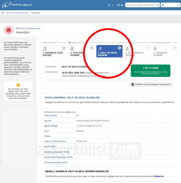 E‑Devlet Bedelli Askerlik Celp Değişikliği (Adım Adım)1 E‑Devlet Bedelli Askerlik Celp Değişikliği (Adım Adım)1