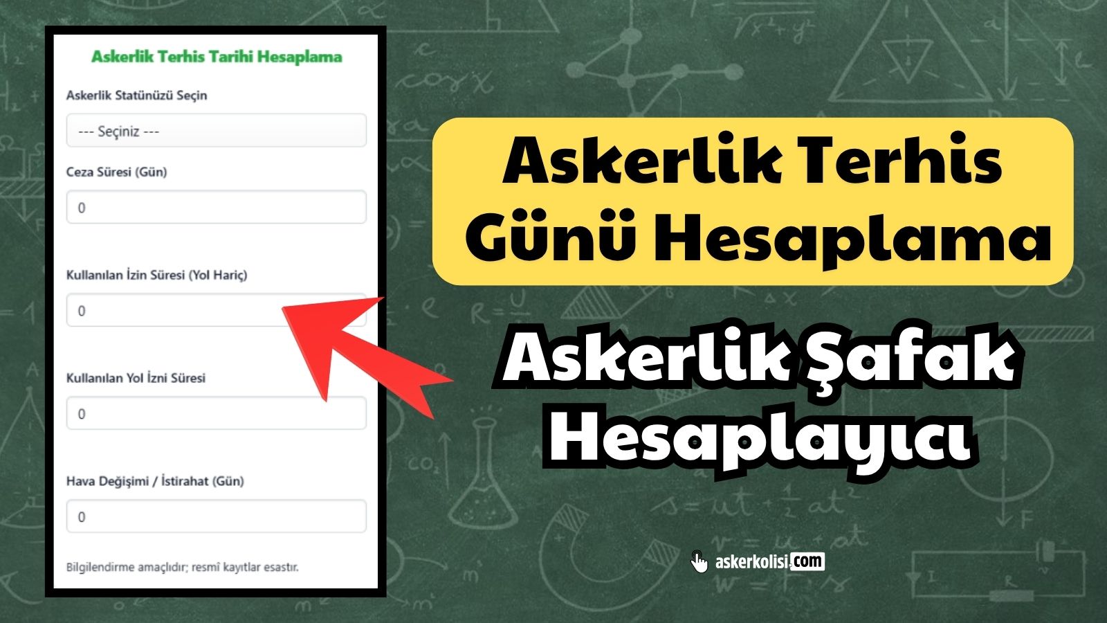 askerlik terhis gunu hesaplama askerlik safak hesaplayici