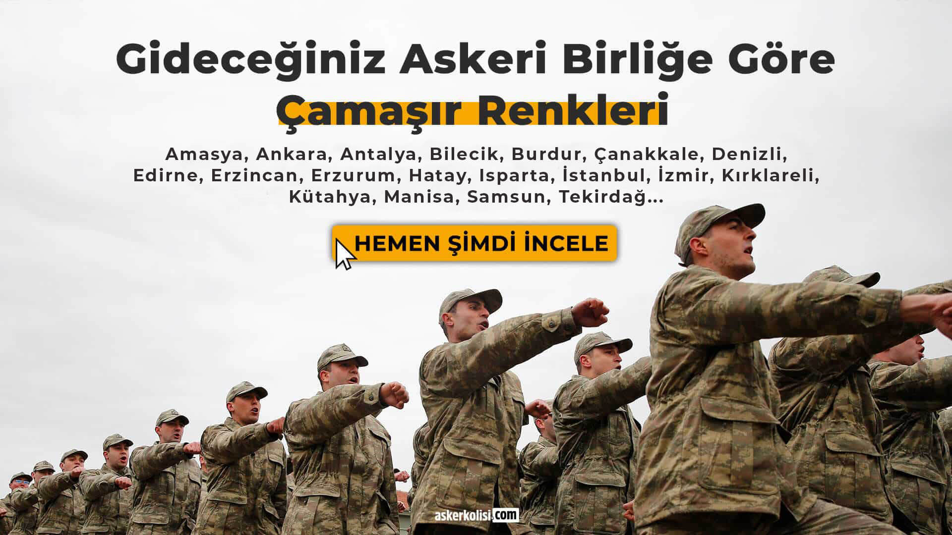 Asker Kolisi | Asker Malzemeleri & Asker Setleri 6 askeri birliklere gore camasir renkleri askerkolisi
