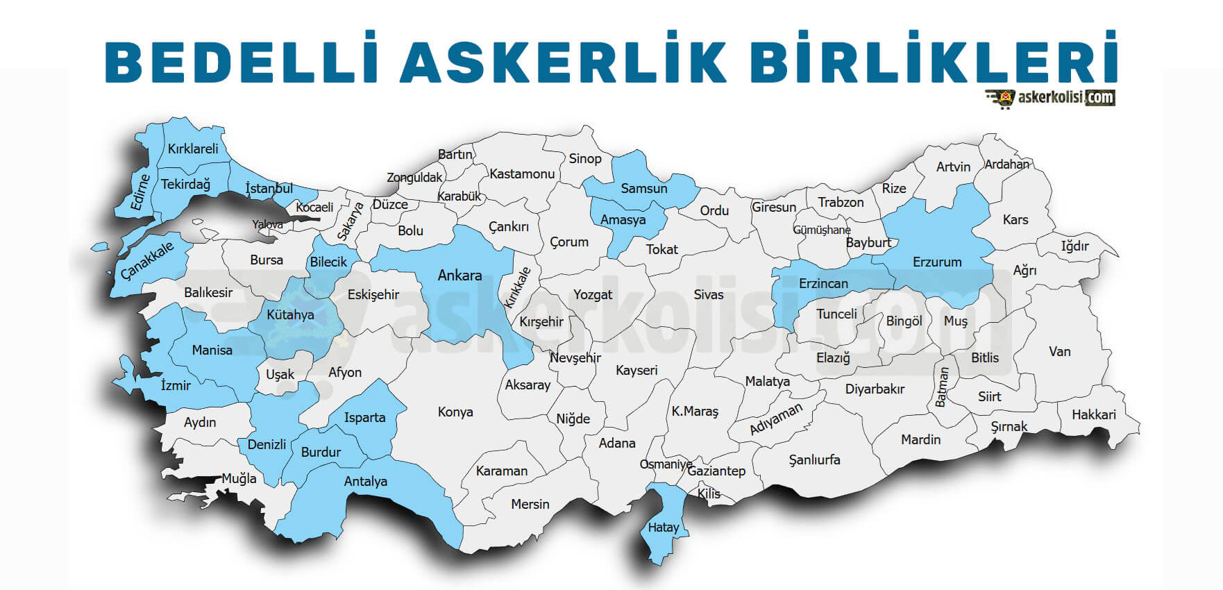 Bedelli Askerlik Birlikleri Harita 2026