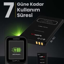 MPIA Kamerasiz Tuslu Asker Telefonu 7 Gun Sarj3