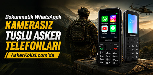 WhatsApp Akilli Tuslu Asker Telefonu Android Kamerasiz yatay mobil