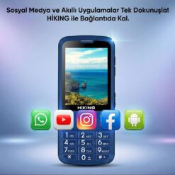 hiking s3 dokunmatik akilli whatsapp asker telefonu3