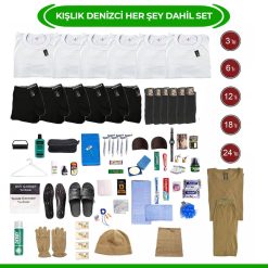 Beyaz İzmir Denizci Kışlık Her Şey Dahil Bedelli Askerlik Malzemeleri Seti